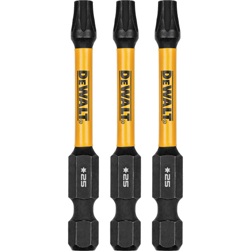 3-Piece FLEXTORQ&reg; Impact Screwdriving Bits, Torx, T-25, 1/4" Drive Dufferin Supply