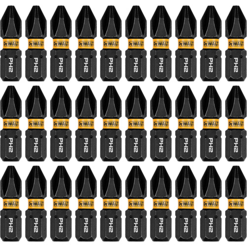30-Piece FLEXTORQ&reg; Impact Driver Bit Set, Phillips, #2, 1/4" Drive Dufferin Supply