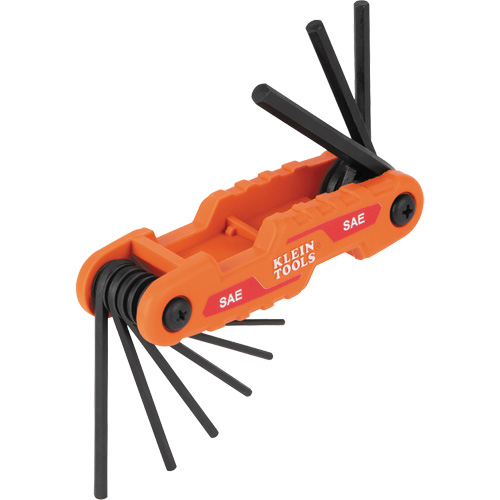 Compact Folding Hex Key Set, 9 Pcs., Imperial Dufferin Supply