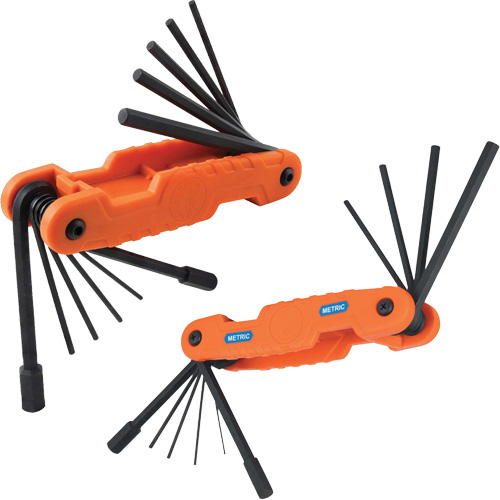 Pro Folding Hex Key Set, 21 Pcs., Metric & Imperial Dufferin Supply