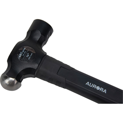 Ball Pein Hammer, 24 oz. Head Weight, Plain Face, Fibreglass Handle Dufferin Supply