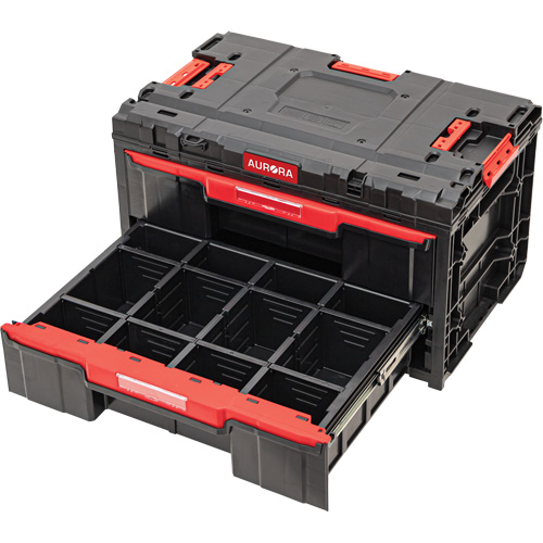 Arx&reg; 2-Drawer Toolbox, 23-1/10" x 15" x 13-2/5", Black Dufferin Supply