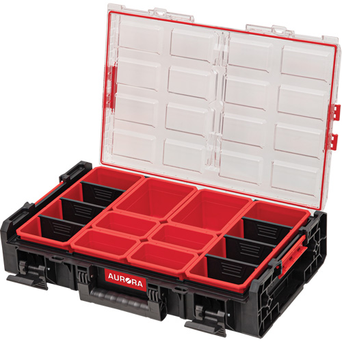 Organisateur tr&egrave;s-grand avec bacs courts Arx, 23" x 15-1/5" x 5", Noir Dufferin Supply