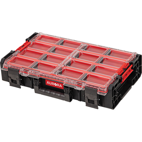 Organisateur tr&egrave;s grand avec bacs longs Arx, 23" x 15-1/5" x 5", Noir Dufferin Supply