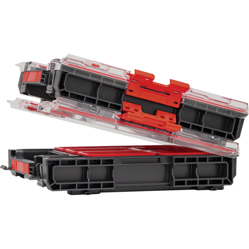 Arx Medium Organizer with Bins, 10-3/10" x 14-3/10" x 3", Black Dufferin Supply