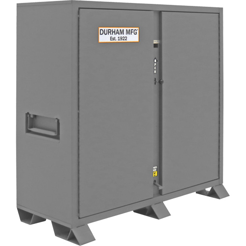 Jobsite Storage Cabinet, Steel, 47.5 Cubic Feet, Grey Dufferin Supply