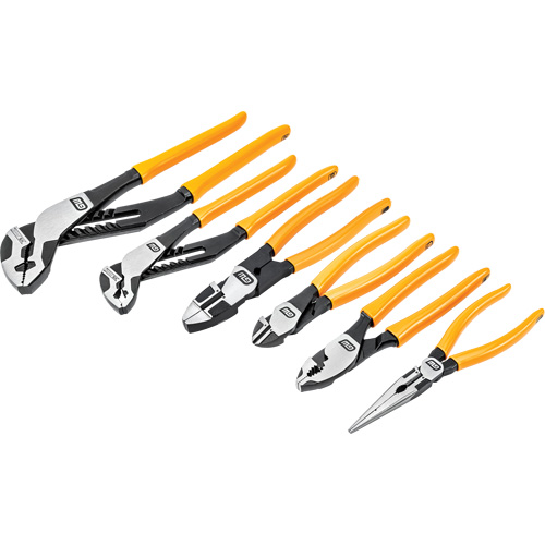 PITBULL Dipped Handle Mixed Plier Set, 6 Pieces Dufferin Supply