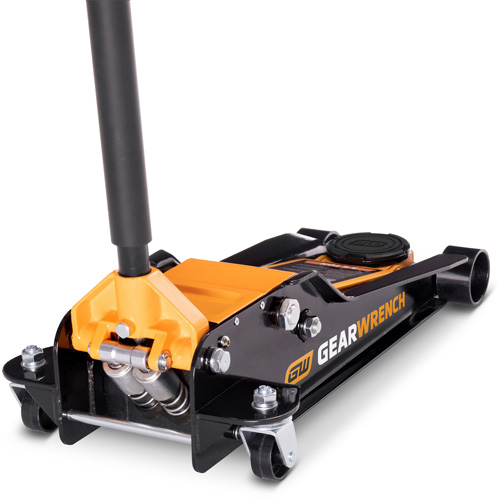 Low Profile Floor Jack, 3.5 Ton(s) Capacity, 3-3/4" Lowered, 21-3/4" Raised, Manual Hydraulic Dufferin Supply