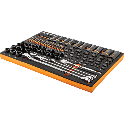 Jeu d'outils pour m&eacute;canicien Bolt Biter dans un plateau de rangement en mousse 97 mcx Dufferin Supply