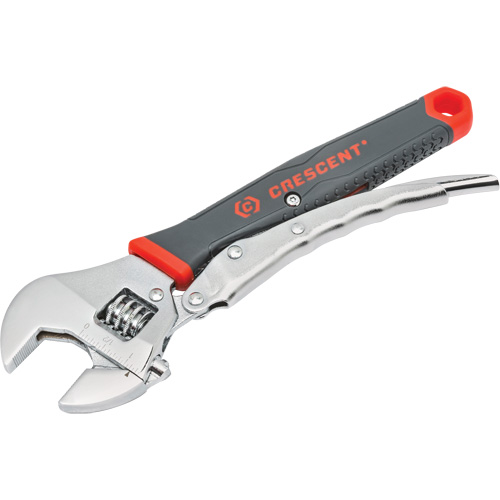 Locking Adjustable Dual Material Wrench, 10" L, 2-18/25" Max Width, Chrome/Polished Dufferin Supply