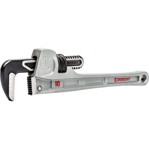 Slim Jaw Pipe Wrench, 1-9/10" Jaw Capacity, 10" Long, Powder Coated Finish, None Handle Dufferin Supply