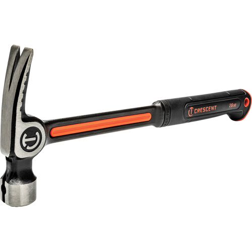 Milled-Face Framing Hammer, 28 oz., Solid Steel Handle, 16" L Dufferin Supply