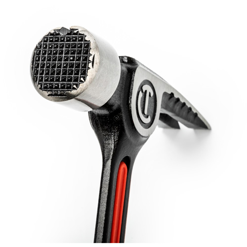 Milled-Face Framing Hammer, 28 oz., Solid Steel Handle, 16" L Dufferin Supply