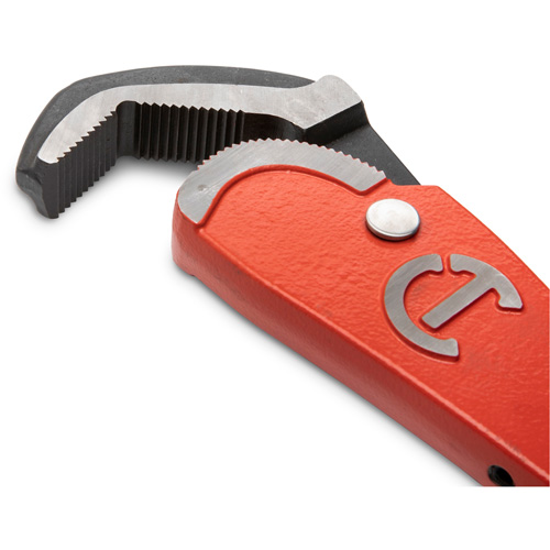 Cl&eacute; pour tuyau en acier auto-ajustable, Cap des m&acirc;choires 2-1/2", Longueur 16", Fini Rev&ecirc;tement en poudre, Prise Non-ergonomique Dufferin Supply