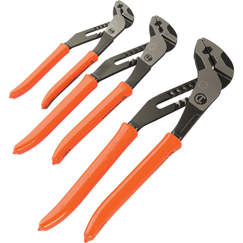 Z2 K9 Straight Jaw Dipped Handle Tongue & Groove Plier Set, 3 Pieces Dufferin Supply