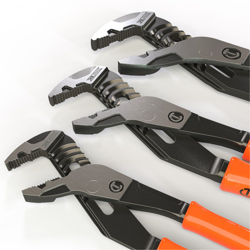 Z2 K9 Straight Jaw Dipped Handle Tongue & Groove Plier Set, 3 Pieces Dufferin Supply