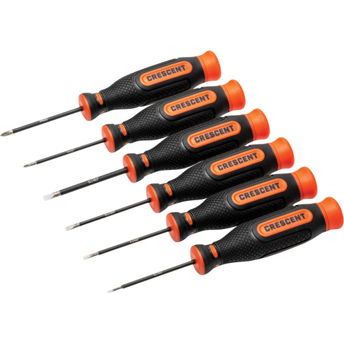 Diamond Tip Precision Screwdriver Set, 6 Dufferin Supply