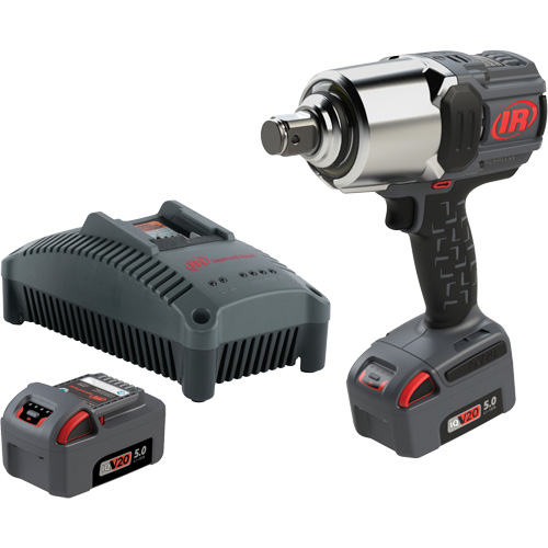 Cordless Impact Wrench Kit with Friction Ring Thru-Hole, 20 V, 1" Socket Dufferin Supply