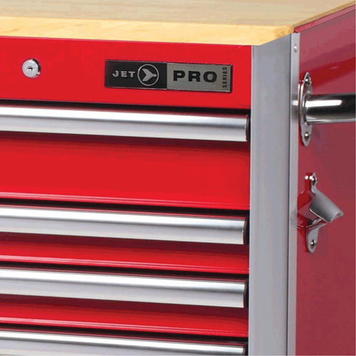 PRC7215 Pro Series Roller Cabinet, 15 Drawers, 72" W x 24" D x Red Dufferin Supply