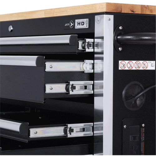 HDRC5212 HD Series Roller Cabinet, 12 Drawers, 51-1/4" W x 21" D x 40-3/10" H, Black Dufferin Supply