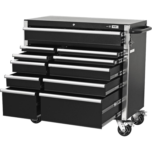 HDCC-4115 Combo boîte &agrave; outils s&eacute;rie HD, 21-1/2" P x 44-1/5" la x 63-3/10" h, Noir Dufferin Supply