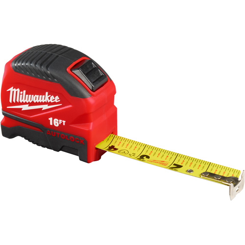 Auto-Lock Tape Measure, 1" x 16' Dufferin Supply