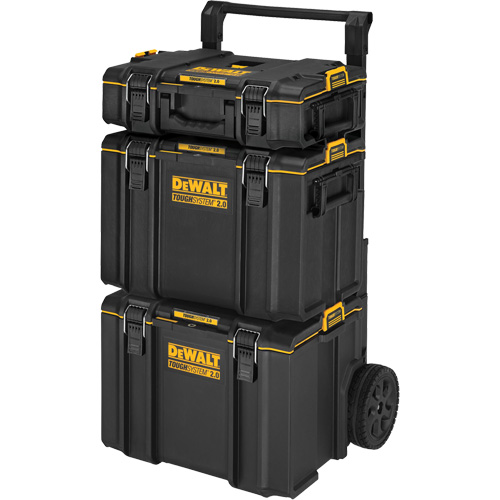 TOUGHSYSTEM&reg; 2.0 Rolling Tower, 24" x 20-2/5" x 34-1/2", Black/Yellow Dufferin Supply