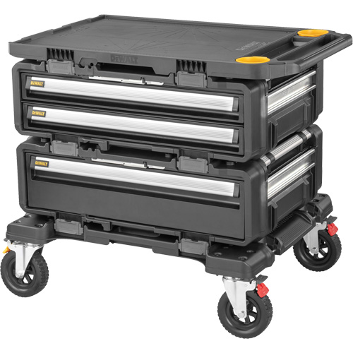 TOUGHSYSTEM&reg; 2.0 DXL 4-in-1 Modular Workstation, 34" x 25-4/5" x 30", Black/Yellow Dufferin Supply