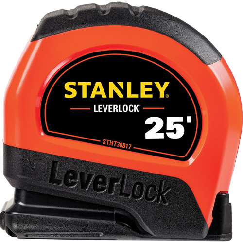 High-Visibility LEVERLOCK&reg; Tape Measure, 25', Imperial Graduations Dufferin Supply