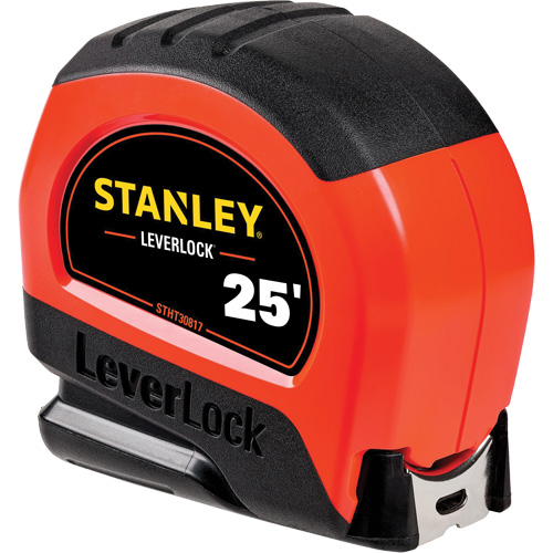 High-Visibility LEVERLOCK&reg; Tape Measure, 25', Imperial Graduations Dufferin Supply