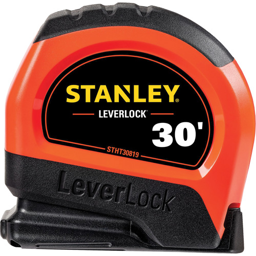 Ruban &agrave; mesurer haute visibilit&eacute; LEVERLOCK, 30', Marques de goujon Imp&eacute;rial Dufferin Supply