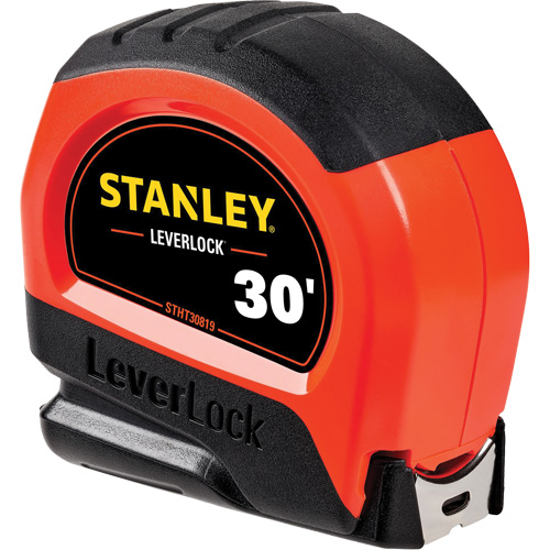 Ruban &agrave; mesurer haute visibilit&eacute; LEVERLOCK, 30', Marques de goujon Imp&eacute;rial Dufferin Supply