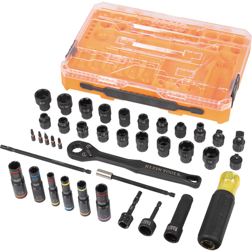 KNECT Complete Impact Pass Through & Flip Socket Set, 39 Pcs, Impact Dufferin Supply
