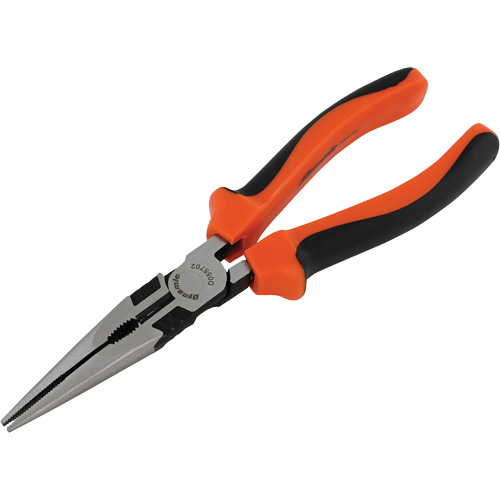 Long Nose Pliers with Comfort Handles, 8" L Dufferin Supply