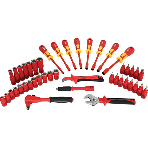 Insulated Socket & Tool Set, 44 Pcs Dufferin Supply