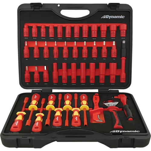 Insulated Socket & Tool Set, 44 Pcs Dufferin Supply