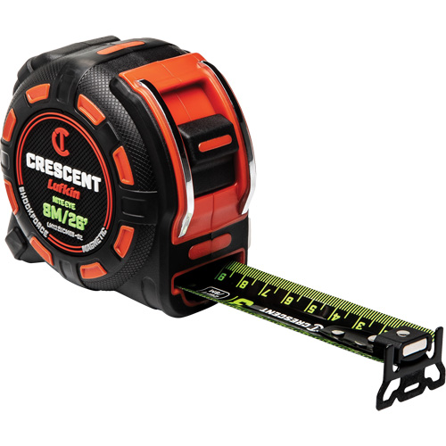 Shockforce NITE EYE Magnetic Tape Measure, 1-1/4" x 25', SAE/Metric Graduations Dufferin Supply