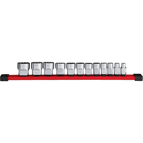12-Point SAE Socket Set, 12 Pcs, 3/8" Drive Size Dufferin Supply