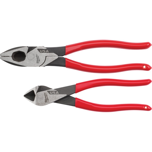 Dipped Grip Cutting Pliers Set, 2 Pieces Dufferin Supply