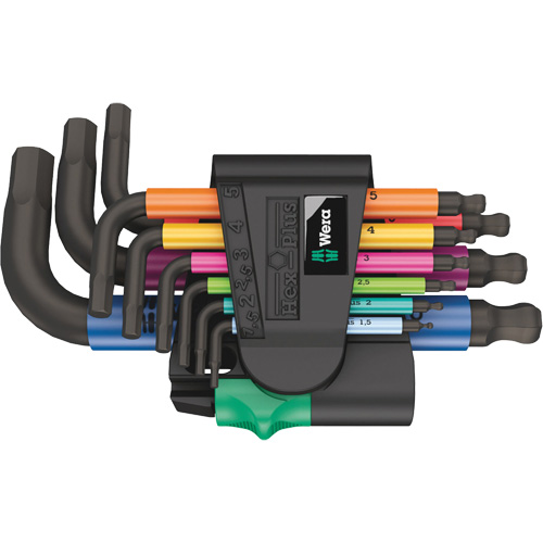 950/9 Hex-Plus Multicolour 2 L-Key Set, 9 Pcs., Metric Dufferin Supply
