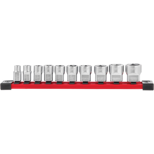 SAE Sockets with Four Flat Sides, 10 Pcs, 3/8" Drive Size Dufferin Supply