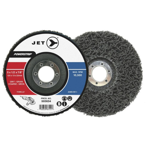 POWERSTRIP XCL T27 Surface Preparation Depressed Centre Wheel, 5" Dia., Coarse Grit Dufferin Supply