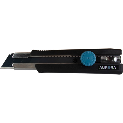 Couteau r&eacute;tractable de 25 mm, Acier inoxydable, Robuste, Prise en Caoutchouc Dufferin Supply