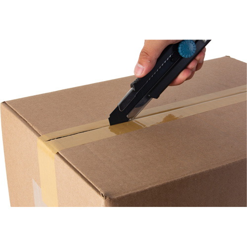 Couteau r&eacute;tractable de 25 mm, Acier inoxydable, Robuste, Prise en Caoutchouc Dufferin Supply