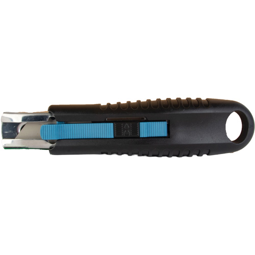 Couteau de s&eacute;curit&eacute; r&eacute;tractable standard, Acier inoxydable, Prise en Caoutchouc Dufferin Supply