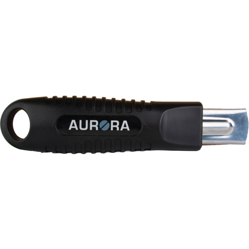 Couteau de s&eacute;curit&eacute; r&eacute;tractable standard, Acier inoxydable, Prise en Caoutchouc Dufferin Supply