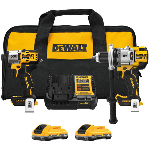 Combo 2 outils MAX XR – Perceuse &agrave; percussion 3 vitesses et visseuse &agrave; chocs, batteries XR POWERPACK*, Lithium-ion, 20 V Dufferin Supply