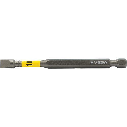 Embout pour outils &eacute;lectriques Impactech, Fente, Embout 10F-12R, Prise 1/4", Longueur 3-1/2" Dufferin Supply