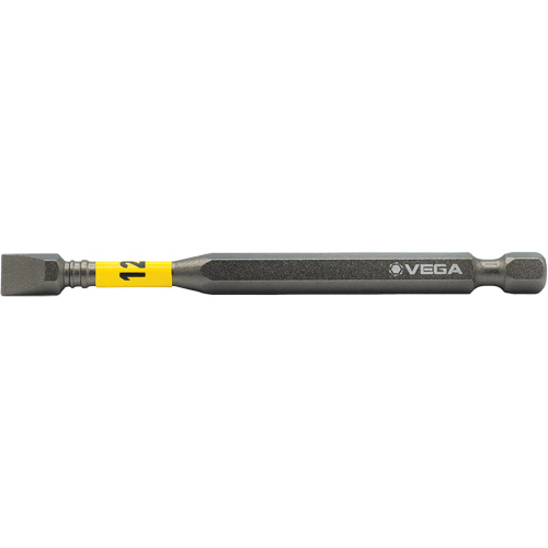 Impactech&reg; Power Bit, Slot, 12F-14R Tip, 1/4" Drive Size, 3-1/2" Length Dufferin Supply
