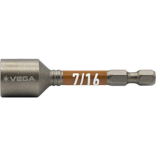 Tourne-&eacute;crou Impactech, Embout 7/16", Prise 1/4", 2-9/16" lo, Magn&eacute;tique Dufferin Supply
